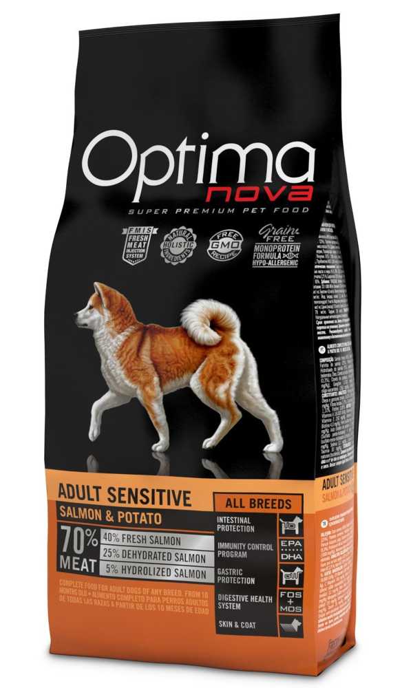 OPTIMAnova dog ADULT SENSITIVE GF Salmon 12kg-11094