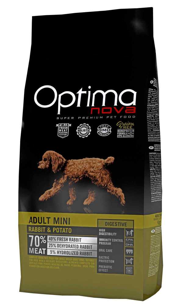 OPTIMAnova dog ADULT MINI DIGEST.GF Rabbit 8kg-11718