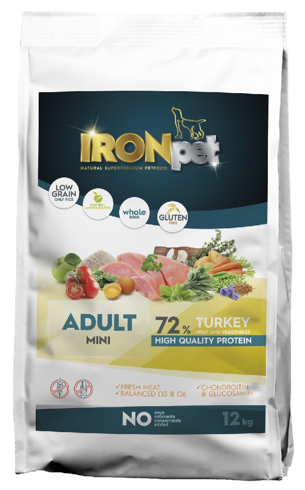 IRONpet TURKEY Mini Adult 12kg-14963