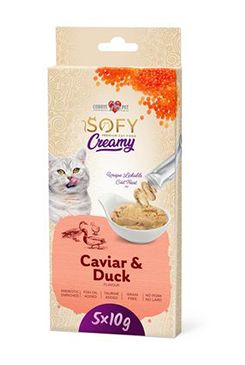 Pochoutka Aiko Cat SOFY Creamy Caviar&Duck 5x10g