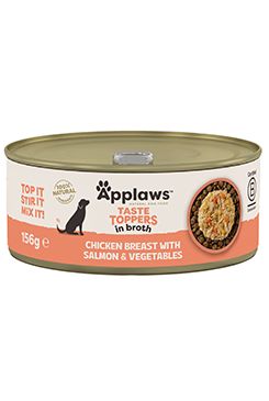 Applaws Dog konz. Toppers Broth kuře s lososem 156g