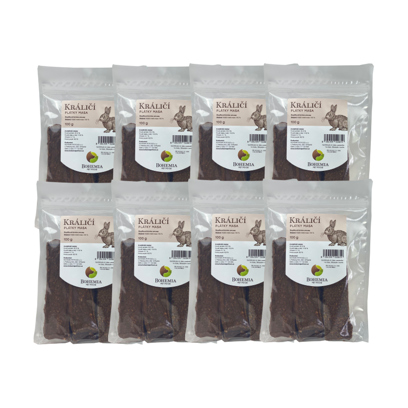 BOHEMIA 20x Králičí plátky 100g