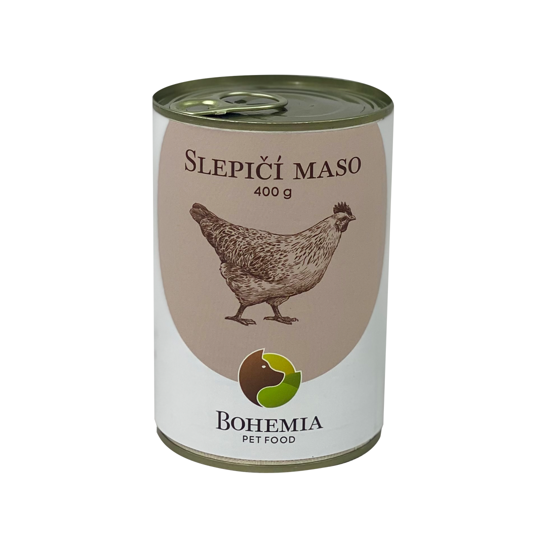 BOHEMIA Slepičí maso ve vlastní šťávě 400g