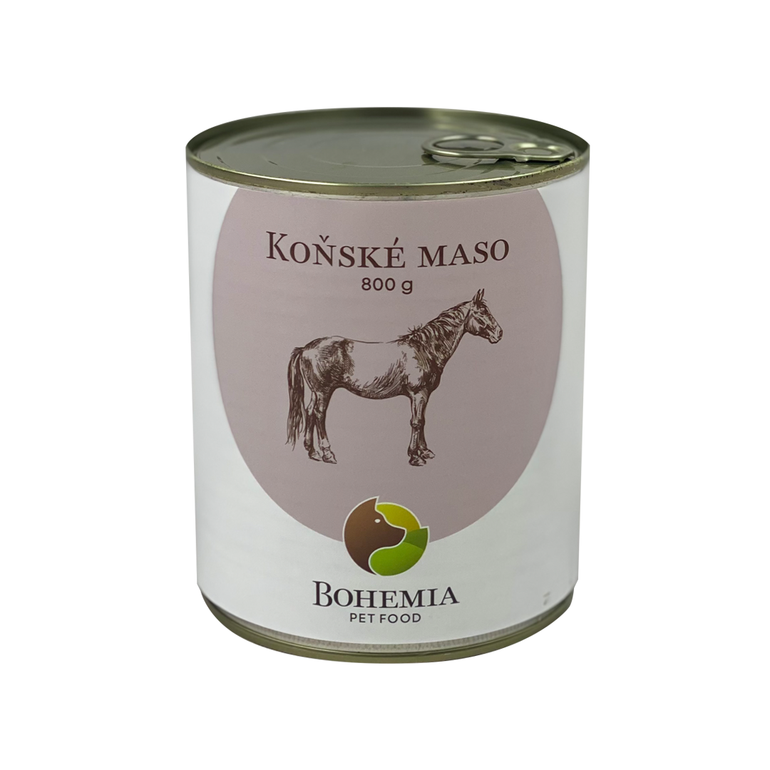 BOHEMIA Koňské maso ve vlastní šťávě 800g