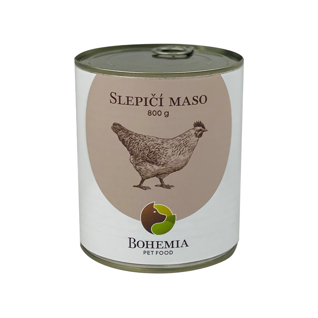 BOHEMIA Slepičí maso ve vlastní šťávě 800g