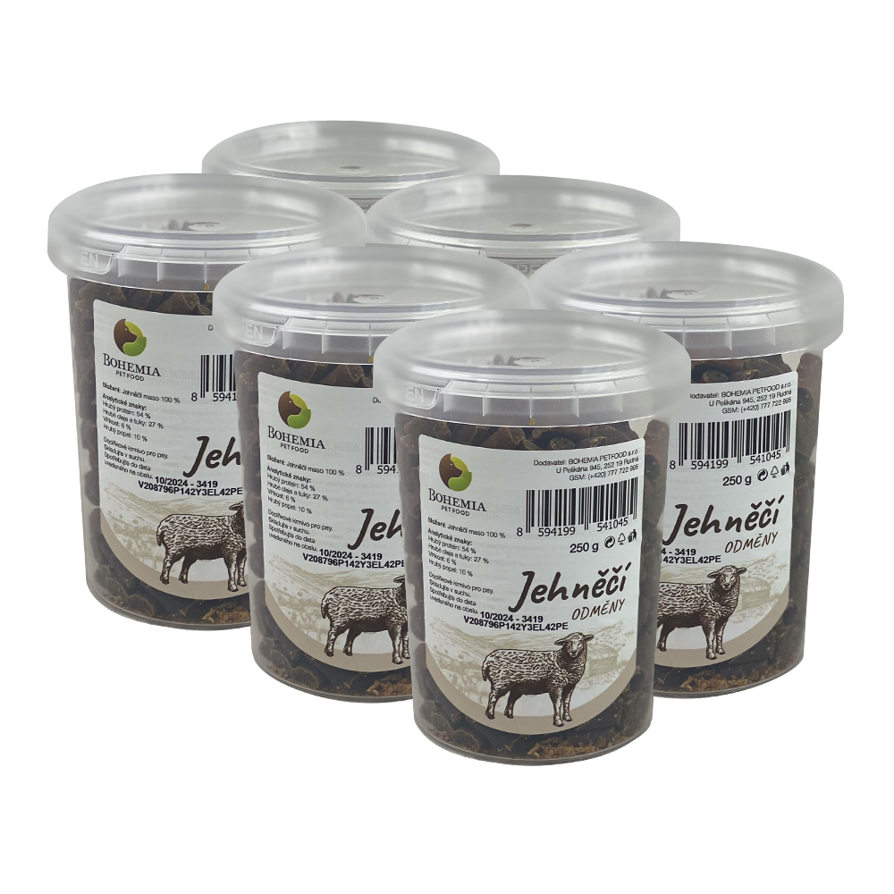 BOHEMIA 6x Jehněčí odměny 250g