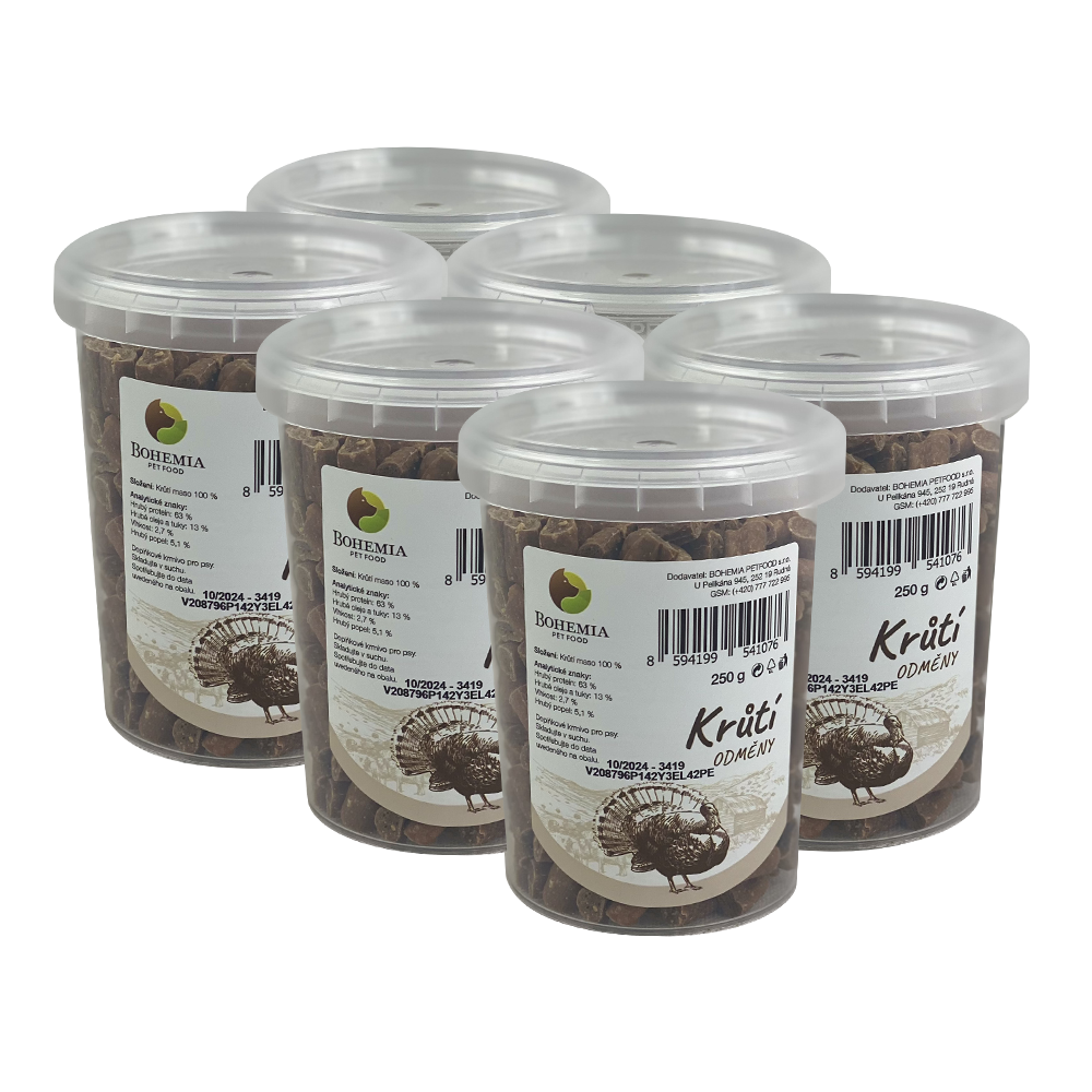 BOHEMIA 6x Krůtí odměny 250g