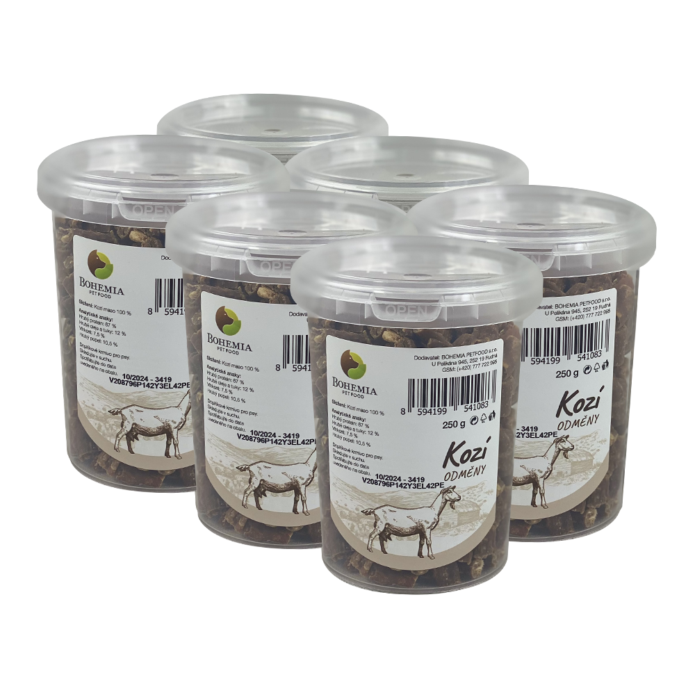BOHEMIA 6x Kozí odměny 250g