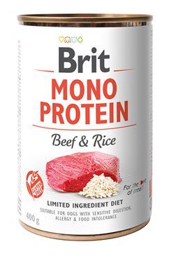 Brit Dog konz Mono Protein Beef & Brown Rice 400g