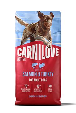 Carnilove Dog Active Dry Salmon&Turkey Adult AB 12kg