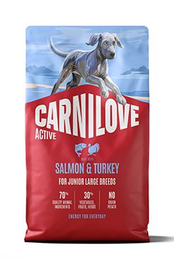 Carnilove Dog Active Dry Salmon&Turkey Junior LB 4kg