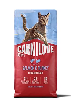 Carnilove Cat Active Dry Salmon&Turkey Adult AB 6kg