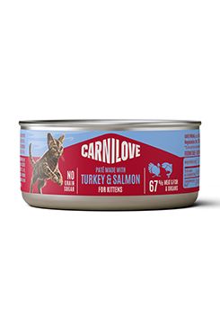 Carnilove Cat Can Paté Turkey&Salmon Kittens 100g