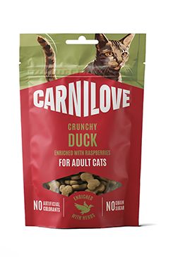 Carnilove Cat CRUNCHY Snack Duck+Raspberries 50g