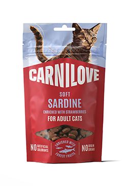 Carnilove Cat SOFT Snack Sardine+Strawberry 50g