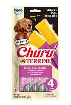 Churu Dog Terrine batáty plemena L 4x54g