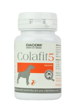 Colafit 5 na klouby pro psy barevné 50tbl
