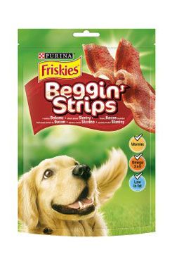 Friskies pochoutka pes Snack Beggin Strips bacon 120g