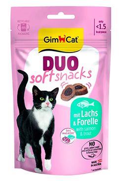 GimCat Duo Soft Snacks losos&pstruh 50g