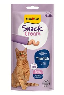 GimCat Snack Cream tuňák 6x15g