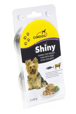 Gimdog konz. ShinyDog tuňák/hovězí 2x85g