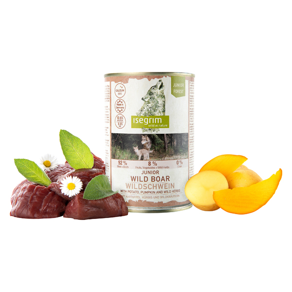 ISE JUNIOR Wild Boar,Potato,Pumpkin,Herbs 400g