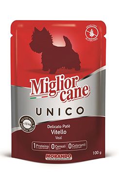 Miglior Cane Unico kapsička pro psy telecí 100g