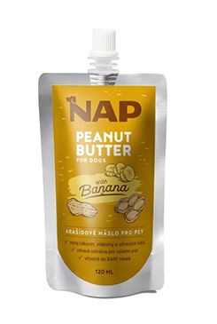 NAP Arašídové máslo pro psy, banán 120ml