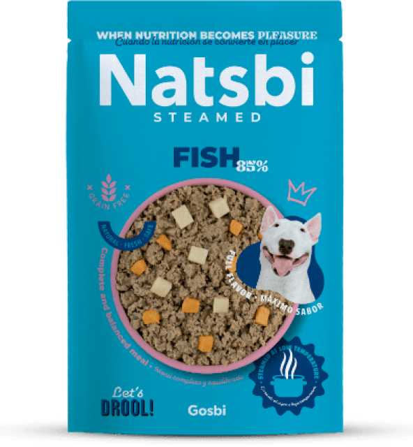 NATSBI DOG Steamed FISH 500g