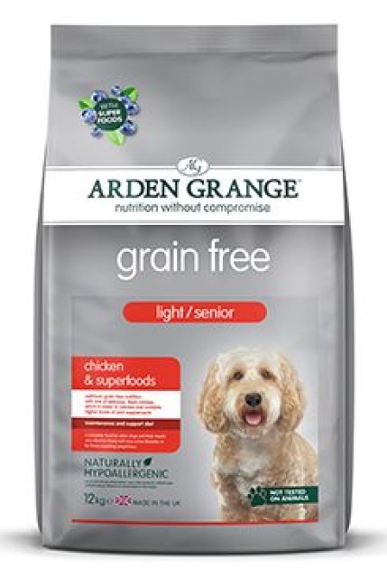Arden Grange GF Dog Light/Senior Chick&Superfoods 12kg