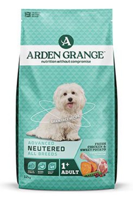 Arden Grange Dog GF Adult Neutered Chicken&Potato12kg