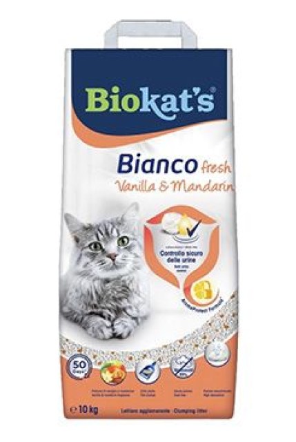 Podestýlka Biokat's Bianco Fresh Vanilla&Mandarin 10kg