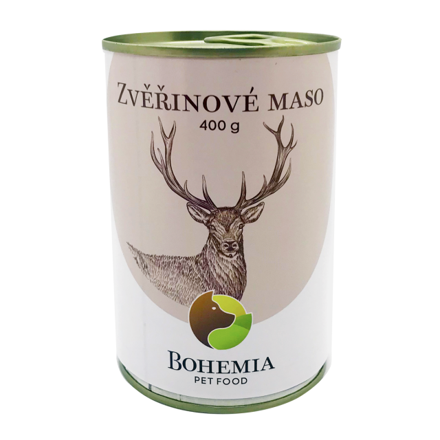 BOHEMIA Zvěřinové maso ve vlastní šťávě 400g