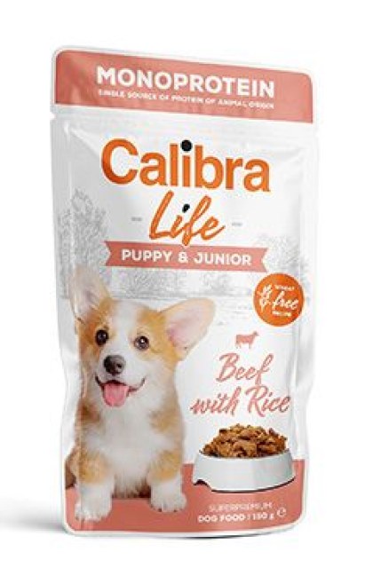 Calibra Dog Life kapsa Puppy&Junior Beef 150g