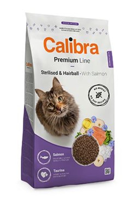 Calibra Cat Premium Line Steril.&Hairball w. Salm 10kg