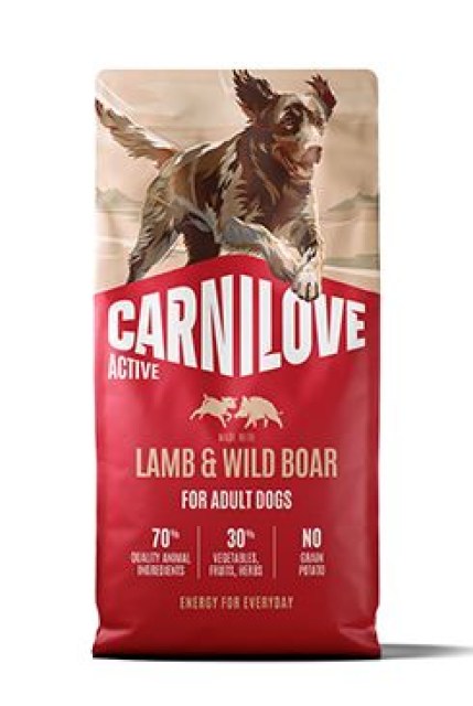 Carnilove Dog Active Dry Lamb&Wild Boar Adult AB 12kg