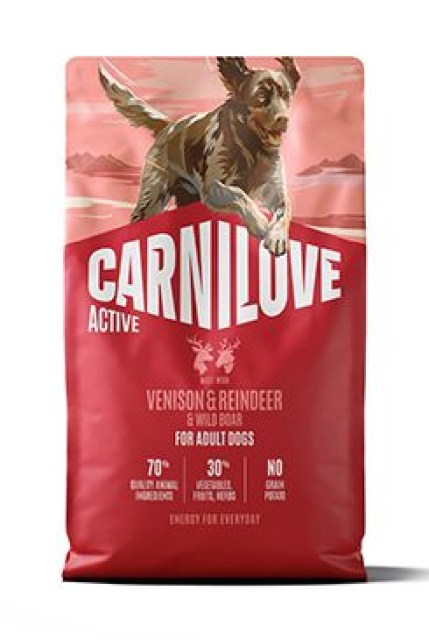 Carnilove Dog Active Dry Venis&Rein&Wild AdultAB 4kg