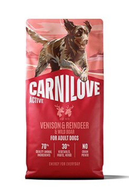 Carnilove Dog Active Dry Venis&Rein&Wild AdultAB12kg