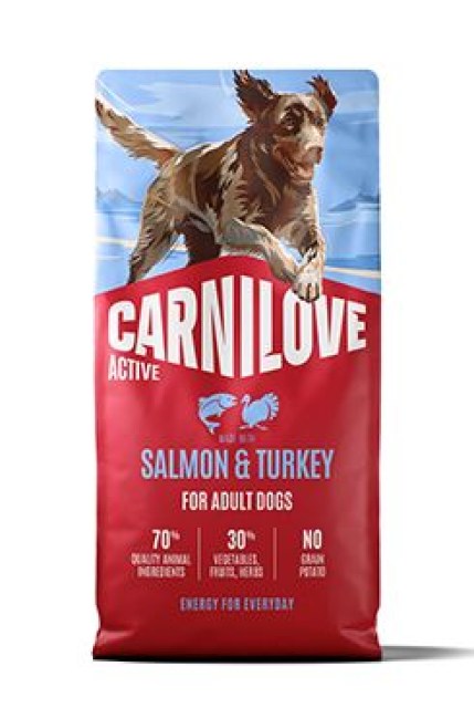 Carnilove Dog Active Dry Salmon&Turkey Adult AB 12kg