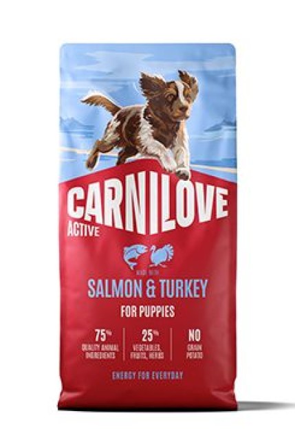 Carnilove Dog Active Dry Salmon&Turkey Puppies 12kg