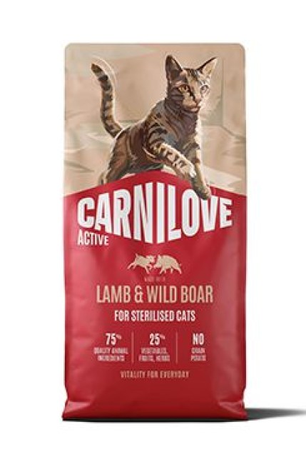 Carnilove Cat Active Dry Lamb& Wild Steril.Ad.AB 6kg