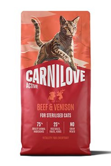 Carnilove Cat Active Dry Beef&Venis.Steril.Ad.AB6kg
