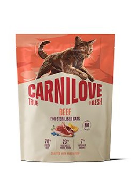 Carnilove Cat True Fresh Dry Beef Steril. Ad.AB 400g