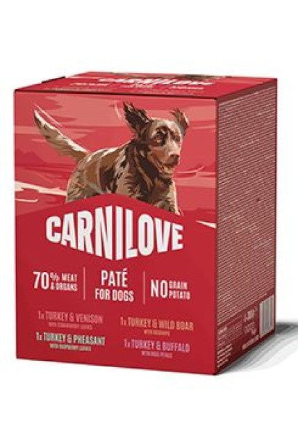 Carnilove Dog Pouch Paté Multipack 4x300g