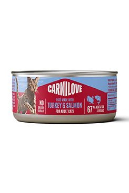 Carnilove Cat Can Paté Turkey & Salmon 100g