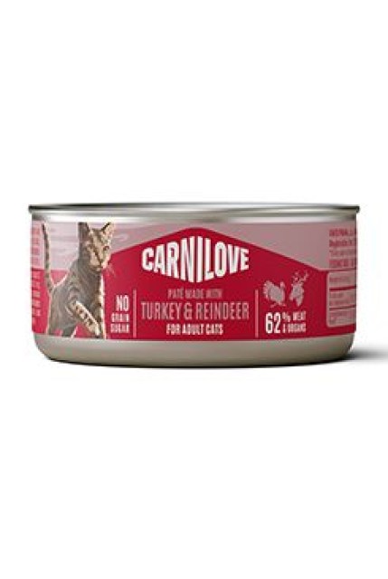 Carnilove Cat Can Paté Turkey & Reindeer 100g