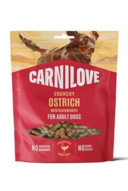 Carnilove Dog Crunchy Snack Ostrich+Blackberries 200g
