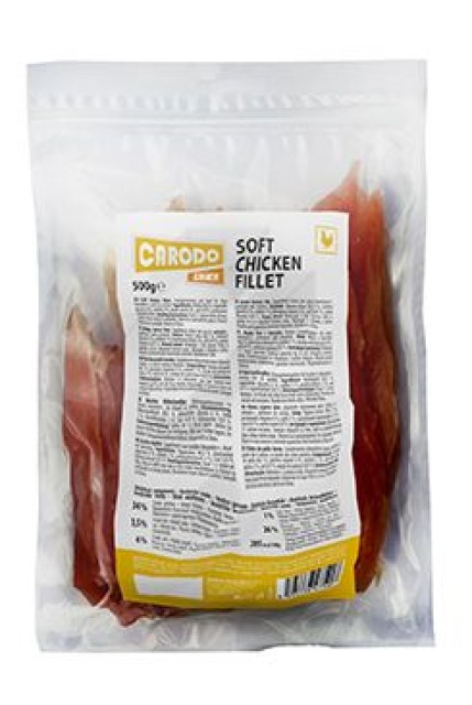 CARODO Dog poch. Měkký kuřecí filet 500g