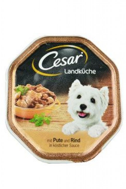 Cesar vanička krůtí a hovězí ve šťávě 150g