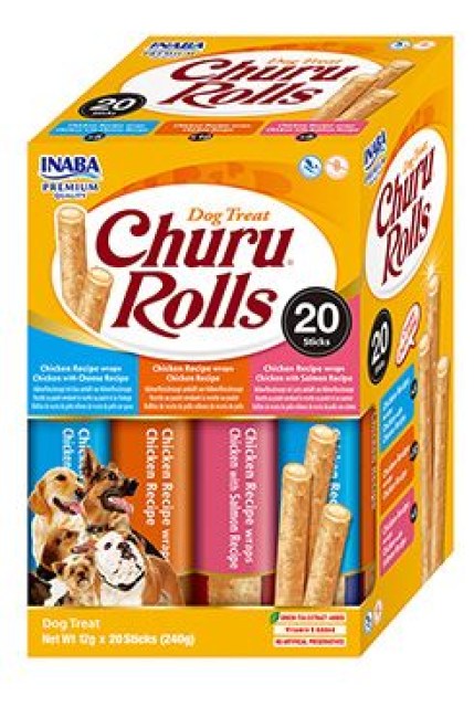 Churu Dog BOX Rolls Chicken wraps Variety 20x12g